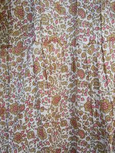 Mini robe indienne Elizabeth Maxi à imprimé floral moutarde, décolleté Henley avec cravates en coton, mini robe pour femmes, nouvel arrivage - Product Image 5