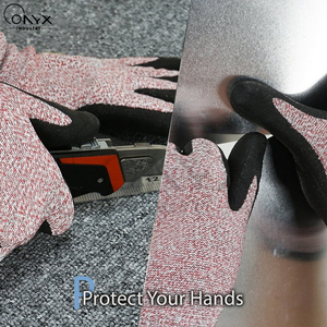 Gants anti-coupures très demandés, gants de sécurité durables à forte adhérence pour l'industrie et la maison - Product Image 5