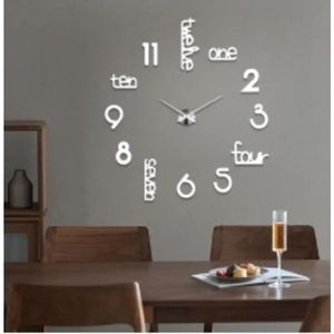 Horloge murale géante sans cadre, moderne, pour la décoration de la maison, salon - Product Image 5