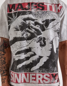 T-shirt décontracté pour homme en coton 100% anti-plis, imprimé sérigraphié 300 GSM, mode hiver - Product Image 2