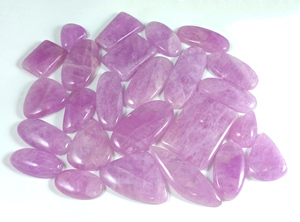 Natural Kunzite Gemstones Loose Cabochons Faceted Stones <b>Healing</b> Crystals Bulk Supplier Wholesale Export - Product Image 3