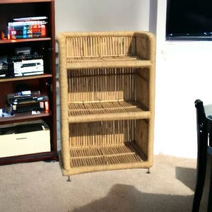 Children's Style Three-Layer Bamboo Storage Rack Rectangle Shape Standing Type Living Room Use Durable Eco-Friendly - Product Image 4
