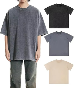 Camiseta de Hombre 100% Algodón con Lavado Ácido, Personalizada OEM de Primera Calidad |   Camiseta Holgada de Gran Tamaño con Hombros Caídos ONEAPEX INTERNATIONAL - Product Image 1