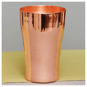 Gobelet en cuivre pur à 100 %, fait main, ayurvédique, poli, finition brillante, sans couture, pour la décoration de la maison, vente en gros - Product Image 1