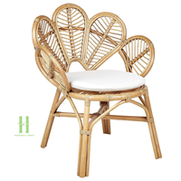 Chaise de salle à manger en rotin tressé à la main, style bohème de luxe, en osier naturel, écologique, pour salle à manger et salon, fournisseur Vietnamien