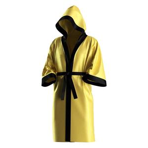 Bata de boxeo con capucha de satén personalizada, al por mayor, para caminar en el ring, con sublimación y bordado, fabricante de logotipos personalizados, batas de MMA - Product Image 5
