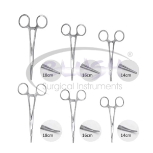 Kelly Hemostatic Forceps 5.50" Stainless Steel Straight A+ Grade Hospital Surgical Instruments CE Certified By <b>Blush</b> Surgical - Product Image 1