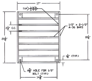Pont de style design industriel OEM Scupper peut pour la construction et l'immobilier - Product Image 2