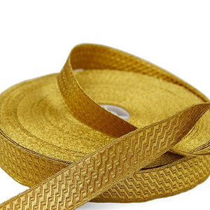 Trenzas de Hilo Metálico Francés de Alta Calidad Hechas en Pakistán, Diseño de Bordado con Pedrería, Trenza de Encaje Simple con Relieve - Product Image 3