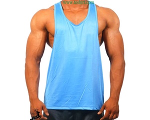 Camiseta sin mangas atlética flexible personalizada con servicio OEM con tejido de poliéster que absorbe la humedad, perfecta para entrenamientos de gimnasio, venta de fábrica - Product Image 5