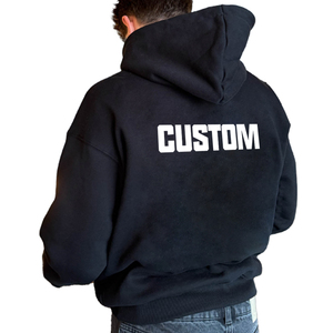 Top Quality Heavyweight 550 gsm Hoodies Men 2025 Custom Design 100% Cotton Fleece Fabric Oversized Drop Shoulder Hoodie Unisex - Product Image 4