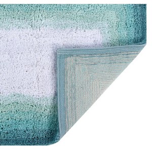 Modern Square Bath <b>Mat</b> 24 Inch Solid Color Tufted Non-Slip Rubber Backing Polypropylene Home Use - Product Image 3