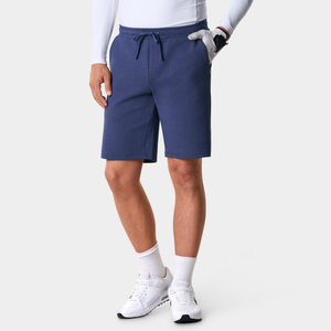 Shorts Bermuda pour Homme en Tissu Tissé 100% Coton, Couleur Unie, Taille à Cordon, avec Poches, Coupe Décontractée, Taille Mi-Haute - Product Image 1