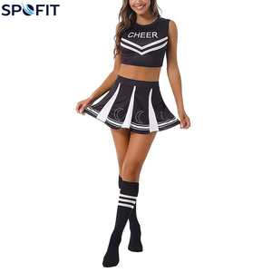 Nouveauté : Uniforme de cheerleading 100 % polyester, fabriqué sur mesure, respirant, durable, uniforme de cheerleading personnalisé - Product Image 4