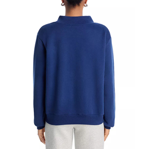 Sudadera de Cuello Redondo Azul Marino para Mujer con Estampado de Letras Parke, Corte Regular, Tejido de Algodón, para Otoño, Invierno y Verano, con Logotipo Personalizado - Product Image 3