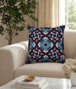 Housse de coussin en coton brodé de qualité supérieure, douce, durable et légère, pour la décoration de la maison et des espaces de vie, vente en gros Inde - Product Image 3