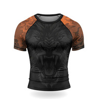 2026 Vente en gros OEM Rashguard anti-UV à manches longues pour Jiu Jitsu, MMA, Grappling, BJJ, Boxe, en Spandex/Polyester écologique de qualité supérieure