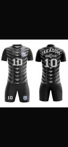 ชุดฟุตบอลแบบพรีเมียมฟูลซับลิเมชั่นสั่งทำพิเศษ (เสื้อ, กางเกงขาสั้น, ถุงเท้า, กระเป๋า) พร้อมพิมพ์ลายตามสั่ง - Product Image 3