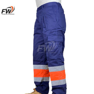 Pantalon de travail pour homme OEM/ODM, léger, en coton, haute visibilité, réfléchissant, séchage rapide, imperméable, confortable - Product Image 4