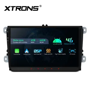 XTRONS 9 "Android 12 8Core 4 + 64 ГБ автомобильное радио для VW/Jetta/Glof/Polo/Passat/Bora/Magotan/Tiguan Skoda Seat CarPlay 4G LTE