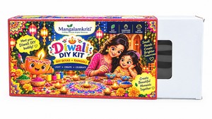Kit de Manualidades para Pintar Diyas y Rangolis de Diwali – Diyas de Terracota Hechos a Mano con Dispensadores de Colores para Rangoli - Product Image 5
