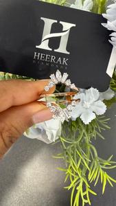Luxury IGI Certified Rose Gold Double Band Hexagon Cut Diamond Wedding Engagement Ring Set Marquise Baguette Accent Lab Grown - Product Image 6