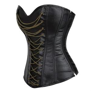 Corset en cuir véritable de qualité supérieure pour femme, en peau d'agneau souple, gaine amincissante, bustier tendance, fournisseur pour commandes en gros OEM - Product Image 2