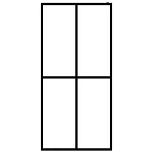 55,1 \ "x76.8 \" Pantallas de baño de pantalla de ducha de vidrio templado esmerilado - Product Image 3