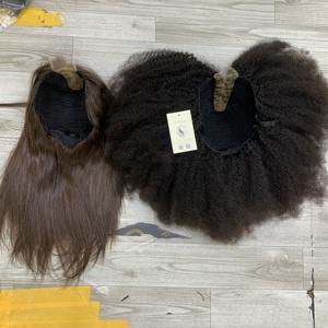 วิกผมมนุษย์แบบพรีเมี่ยมจากเวียดนามวิกผมลอนตรงสวิสผมหยิกเป็นลอนสีน้ำตาลเข้ม2x6 HD - Product Image 5