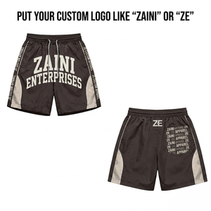 กางเกงขาสั้นลำลองผู้ชาย ZAINI ZI-012 น้ำหนัก 160 กรัม ผลิตจากโพลีเอสเตอร์/ไนลอนคุณภาพพรีเมียม สีดำ แดง ขาว แบบเรียบ มีเชือกผูกเอว ทรงกลาง OEM - Product Image 5