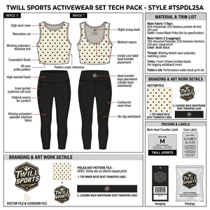 Débardeur court personnalisé à pois pour femme, sans manches, décontracté, été, fabrication OEM, vente en gros, logo frontal - Product Image 5