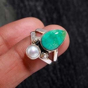 Authentic Design with <b>Turquoise</b> Stone Pear Cut Bezel Setting Gemstone Handcrafted Fine Jewelry Wedding Wholesale 925 Silver <b>Ring</b> - Product Image 3