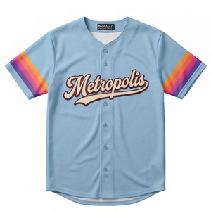 Camiseta de béisbol premium, ligera, transpirable, uniforme personalizado sublimado para equipos, moda deportiva de EE. UU. y Europa, MALUZA - Product Image 1