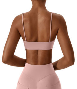 Débardeurs de sport pour femmes avec logo personnalisé, sans manches, pour la gym, le yoga, le fitness et l'entraînement, avec soutien-gorge intégré - Product Image 2