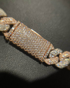 สร้อยคอเงินแท้ 925 ประดับเพชรเลี้ยงในห้องปฏิบัติการ ดีไซน์ Cuban Link หรูหรา สไตล์สตรีทแวร์ เหมาะเป็นของขวัญ - Product Image 5