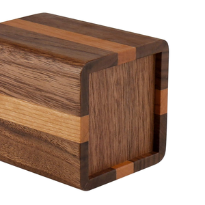 Portalápices de Madera Rectangular, Diseño Multitono, para Oficina y Hogar - Product Image 4