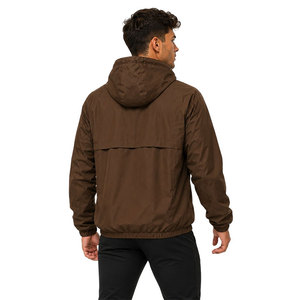 High Quality Polyester Windbreaker <b>Jacket</b> Windproof Breathable Hooded Outdoor Training Running Fitness Hiking <b>Jacket</b> Custom Logo - Product Image 4