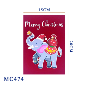 Best Selling Handmade Paper 3D Pop-Up <b>Elephant</b> Card Customizable Shape Top Trending Christmas <b>Ornament</b> - Product Image 4