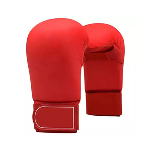 Gants de karaté en cuir avec logo personnalisé - Légers, surface haute qualité, design flexible, ajustables, unisexes, pour l'entraînement aux arts martiaux - Product Image 6