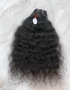 Extensiones de Cabello Humano Rizado Natural, Extensiones de Cabello Humano Remy Indio con Ondas Profundas, 20 Pulgadas, Puntas Completas, Cierre de Doble Trama a Máquina - Product Image 4