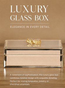 Luxury Cream Color <b>Mirror</b> Glass Decorative Storage Box Key Knob Premium Jewelry Vanity Organizer <b>Boxes</b> Home Decor Lacquer - Product Image 6