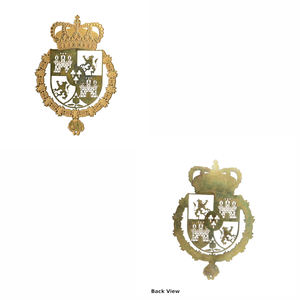 Badge personnalisé en métal avec motif couronne et lion, à attacher, sans nickel, style classique, décoration tendance, fait main - Product Image 3