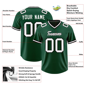 Maillots de football personnalisés sublimés pour adultes, manches courtes, logo imprimé, grande taille, respirants, séchage rapide, équipe personnalisée - Product Image 5