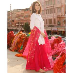 Ensemble jupe en mousseline de soie pour femme, blanc, manches longues, taille XS - Product Image 5