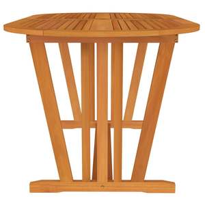 Table de jardin extensible en bois d'eucalyptus massif, mobilier d'extérieur en bois naturel - Product Image 3
