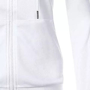 Drawstring Women <b>Zipper</b> Hoodie Women Custom Printed or Embroidery Women <b>Zipper</b> Hoodie <b>Top</b> Quality Crop <b>Top</b> Hoodie White Dyed - Product Image 4