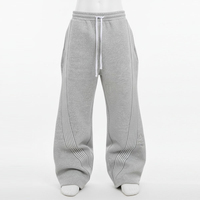 2026 Wholesale Custom Logo Streetwear Casual Eco-Friendly Quick Dry Breathable Cotton Oversize Baggy Jogging Wide Leg Stacked