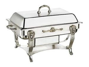 Recipiente para buffet de acero inoxidable comercial con tapa enrollable para servicio de catering en hoteles y restaurantes - Product Image 5