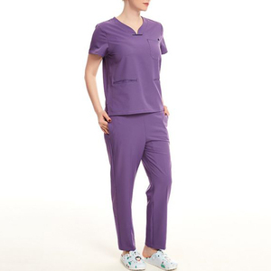 Hospital Uniforms Scrubs Customized Design Unisex Joggers <b>Nursing</b> Scrubs Polyester/Cotton scrub uniforms - Product Image 3