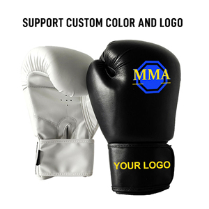 Gants d'entraînement MMA en cuir PU de haute qualité pour la vente en gros, avec impression de logo personnalisée, pour la lutte et la boxe - Product Image 2